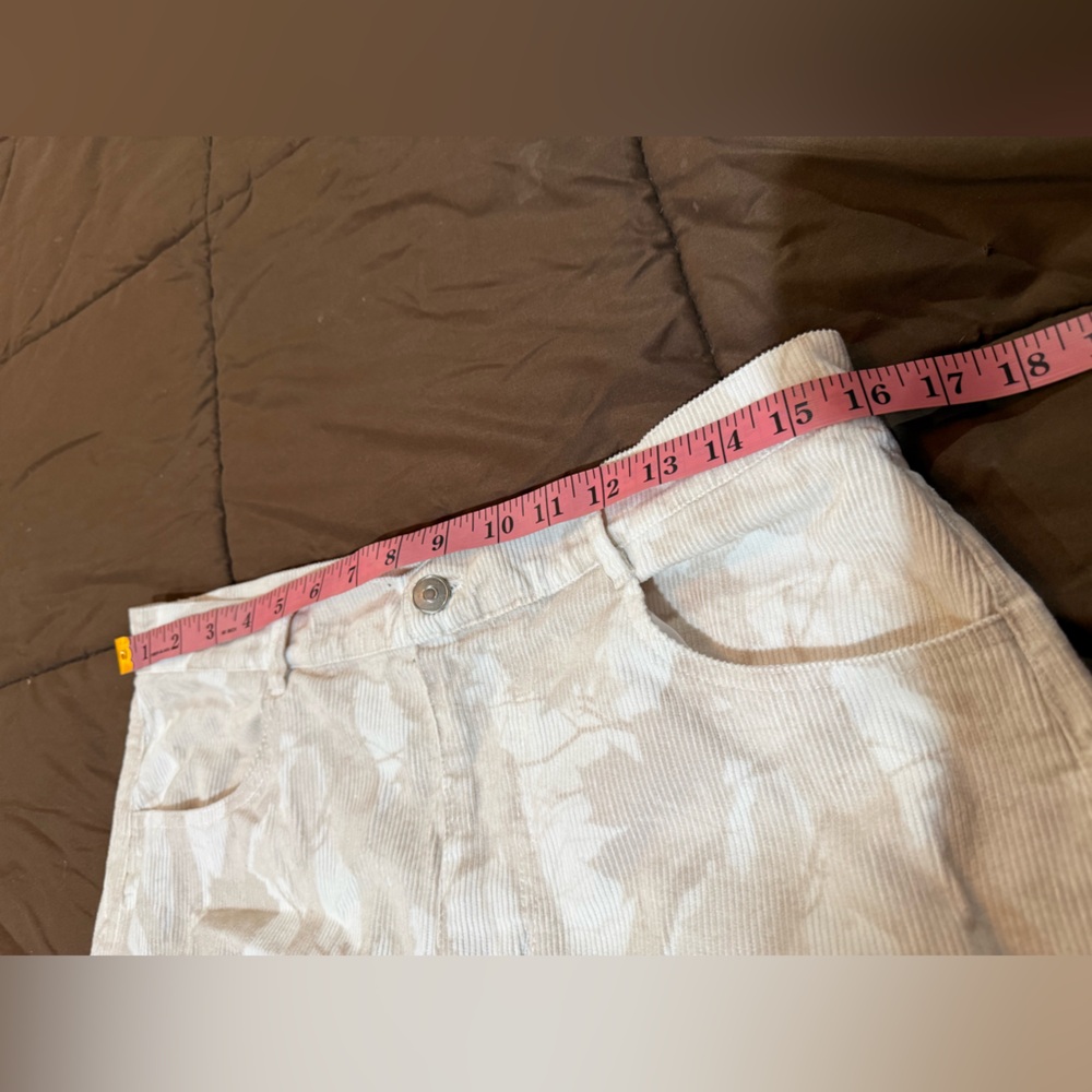 Peach Love California Cream & Brown Leaf Camo Pants - Picture 7 of 9